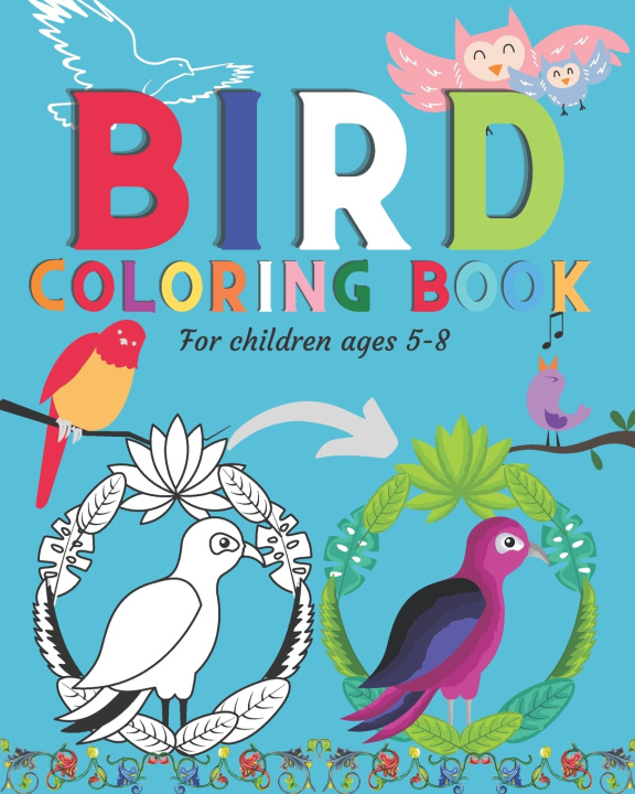 Carte Bird Coloring book for children ages 5-8 Stark Robby Stark