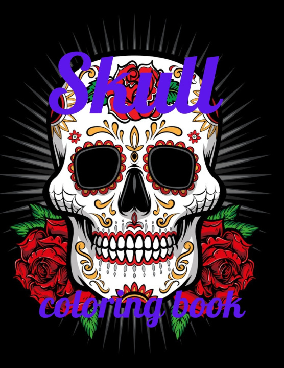 Knjiga Skull coloring book Marie Annie Marie