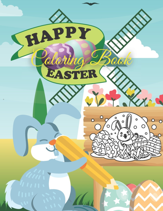 Libro Happy Easter Coloring Book Ocean White Ocean