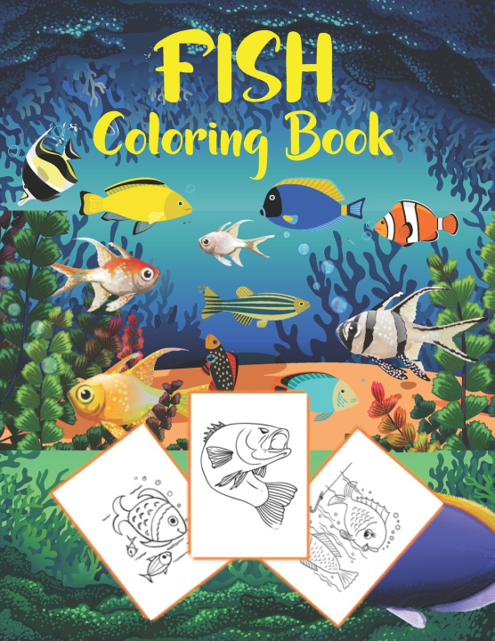 Kniha Fish Coloring Book GREEN DAN GREEN