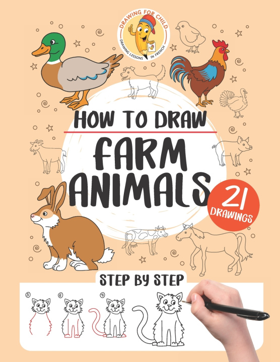 Kniha How to draw farm animals Pecoraro Gaelle Pecoraro