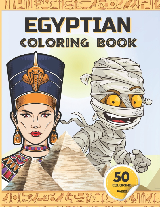 Kniha Egyptian Coloring Book Paper Egyptian Paper