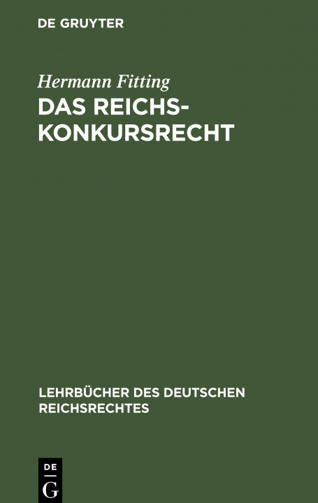 Carte Reichs-Konkursrecht 