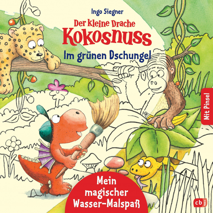 Könyv Der kleine Drache Kokosnuss - Mein magischer Wasser-Malspaß - Im grünen Dschungel 