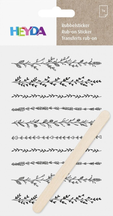 Kniha HEYDA Propisoty 10 x 19 cm - bordury černé 