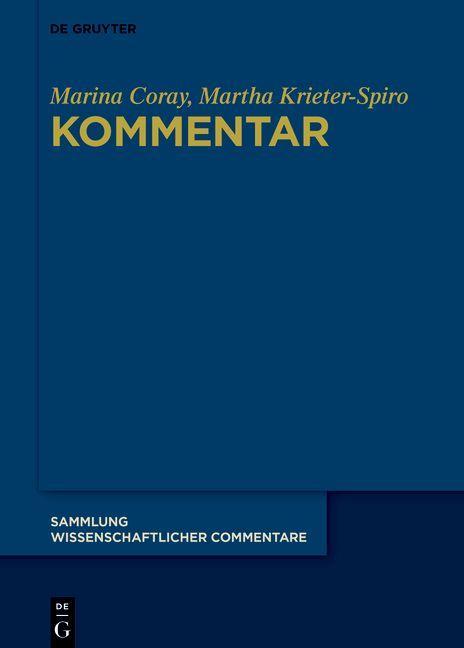 Knjiga Kommentar Martha Krieter-Spiro