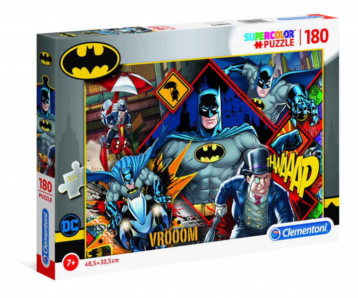 Joc / Jucărie Clementoni Puzzle Supercolors Batman / 180 dílků 