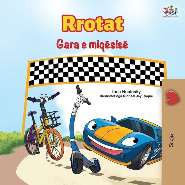 Book Wheels The Friendship Race (Albanian Book for Kids) Kidkiddos Books