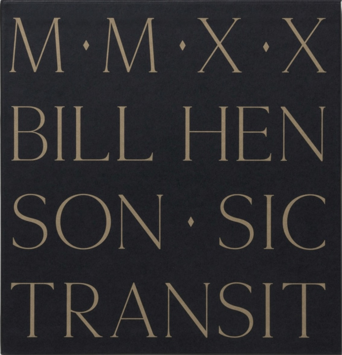 Kniha SIC TRANSIT Bill Henson
