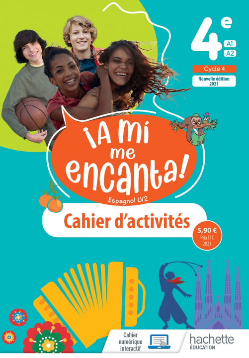 Carte A mi me Encanta cycle 4/ 4e - cahier d'activités - Ed. 2021 Anthony Straub