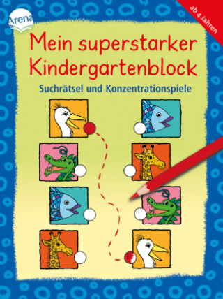 Buch Mein superstarker Kindergartenblock. Suchrätsel und Konzentrationsspiele Katrin Merle