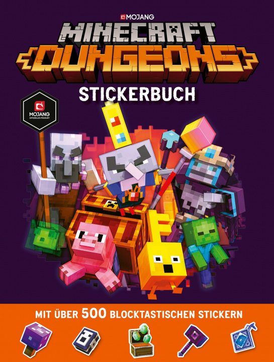 Книга Minecraft Dungeons Stickerbuch Josef Shanel