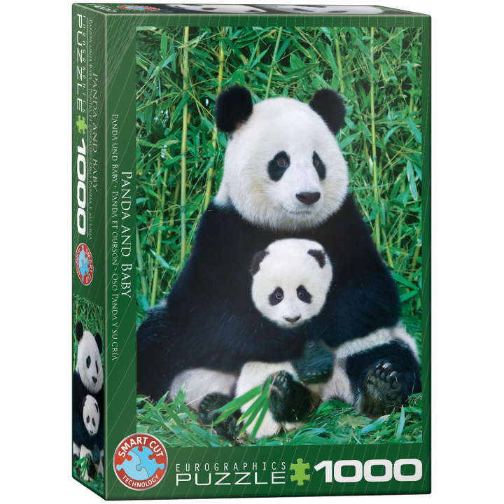 Книга Puzzle 1000 Panda & Baby 6000-0173 