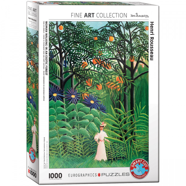 Joc / Jucărie Puzzle 1000 Woman in an Exotic Forest by Henri Rousseau 6000-5608 