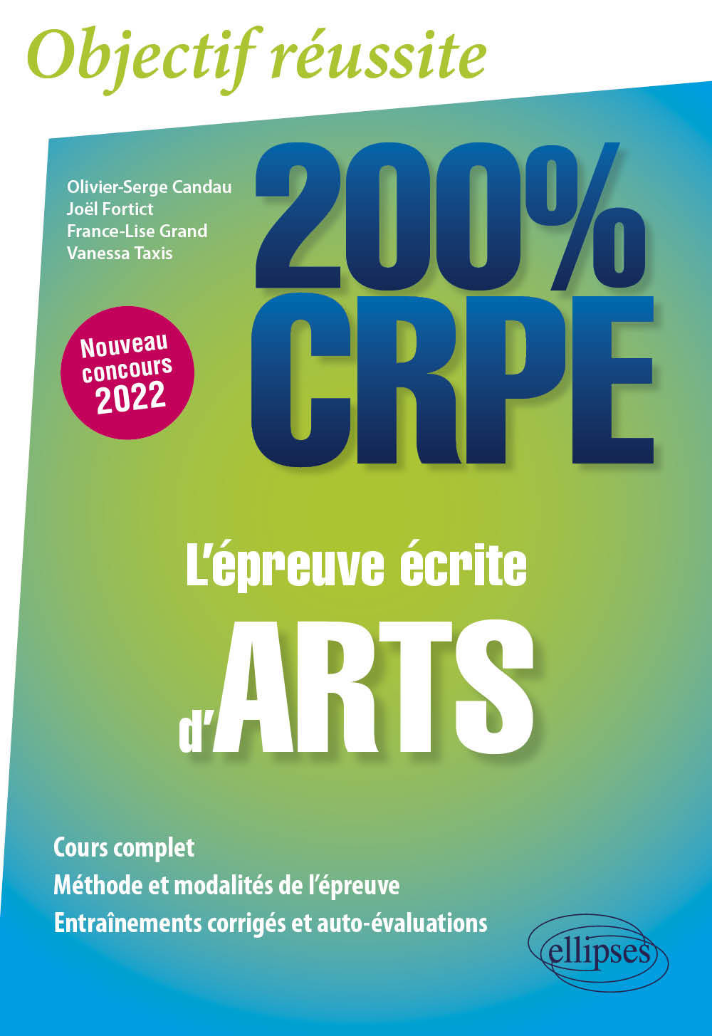 Kniha L'épreuve écrite d'arts - CRPE Nouveau concours 2022 Candau