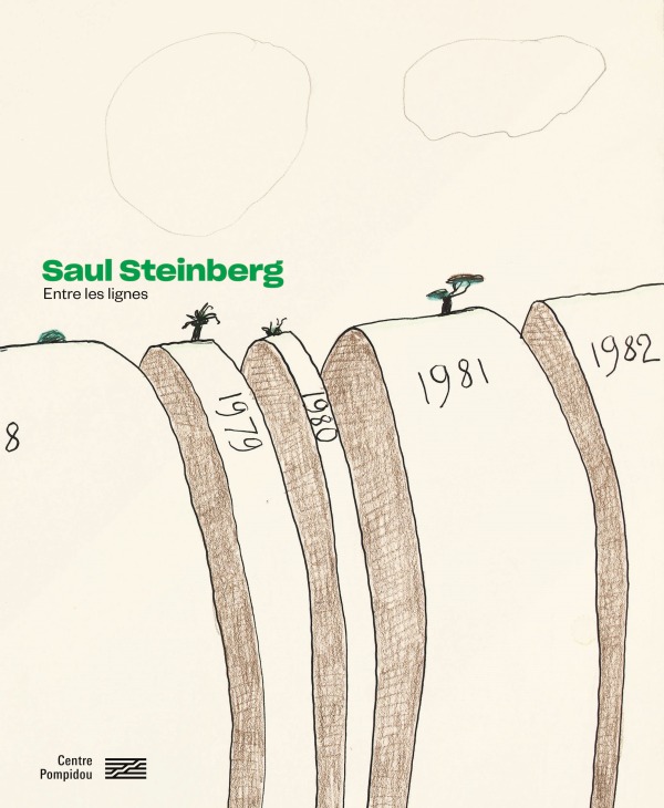 Carte Saul steinberg  catalogue de l'exposition Anne montfort