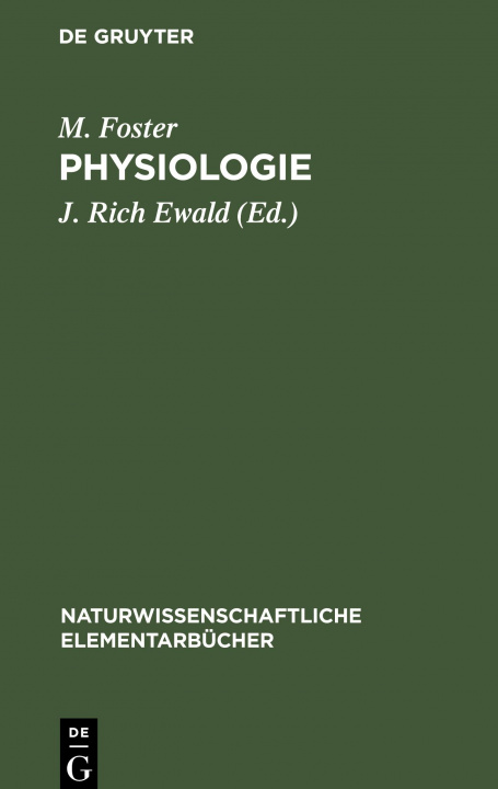 Knjiga Physiologie M. Foster
