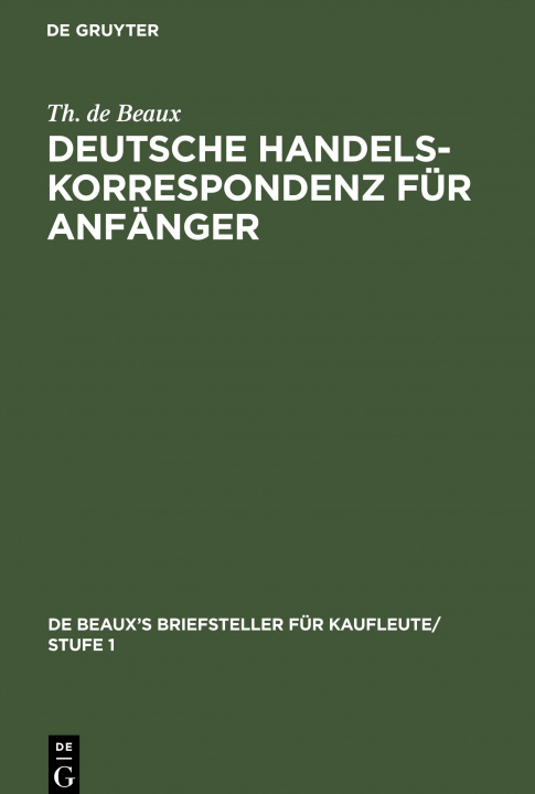 Könyv Deutsche Handelskorrespondenz Fur Anfanger 