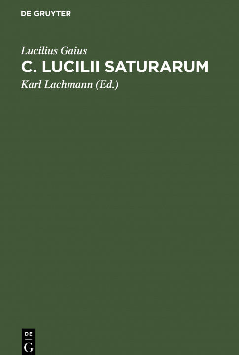 Kniha C. Lucilii Saturarum 