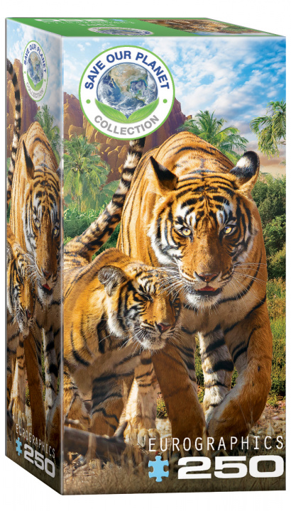Kniha Puzzle 250 Tigers 8251-5559 