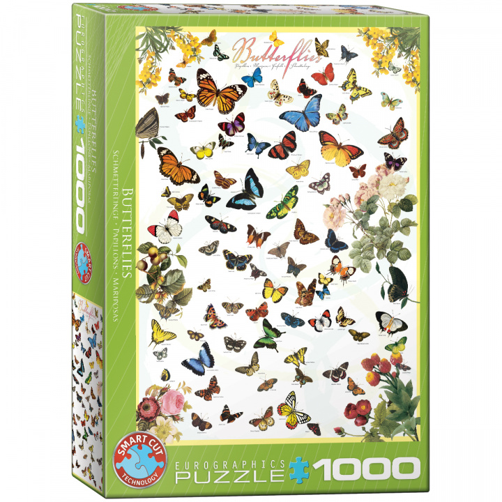 Játék Puzzle 1000 Butterflies 6000-0077 