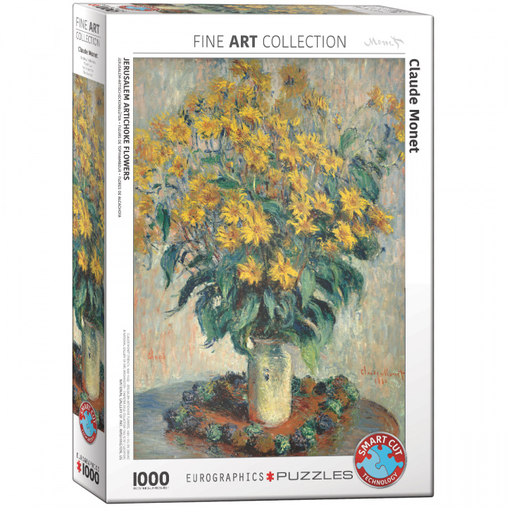 Книга Puzzle 1000 Jerusalem Artichoke Flowers Claude Monet 6000-0319 