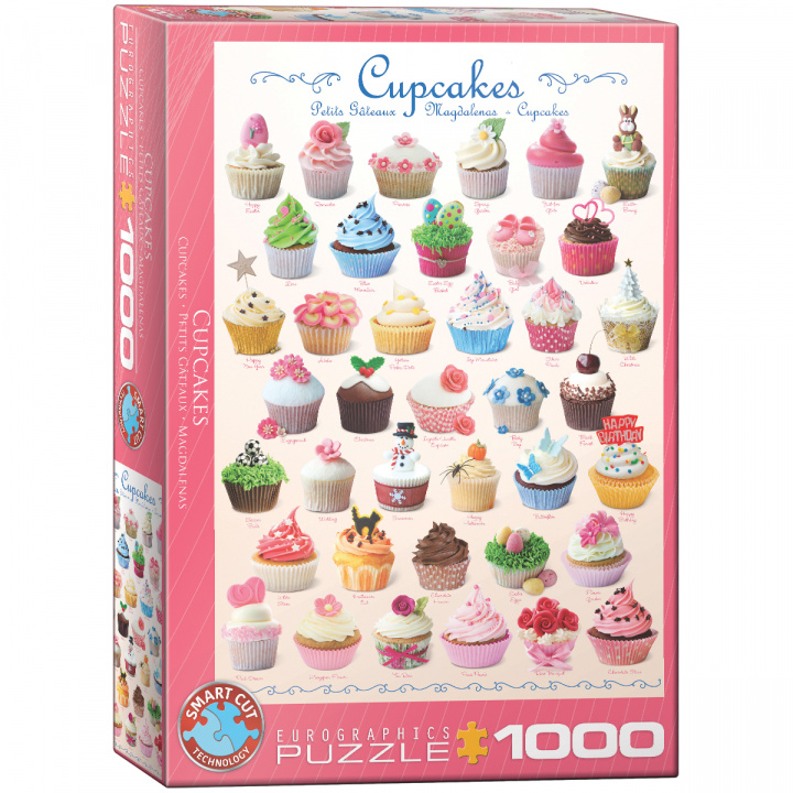 Kniha Puzzle 1000 Cupcakes 6000-0409 