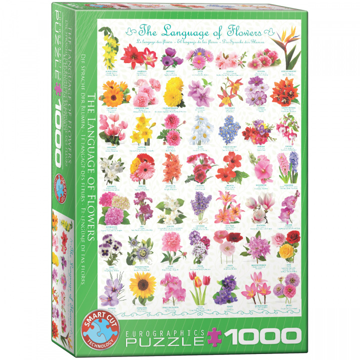 Kniha Puzzle 1000 The Language of Flowers 6000-0579 