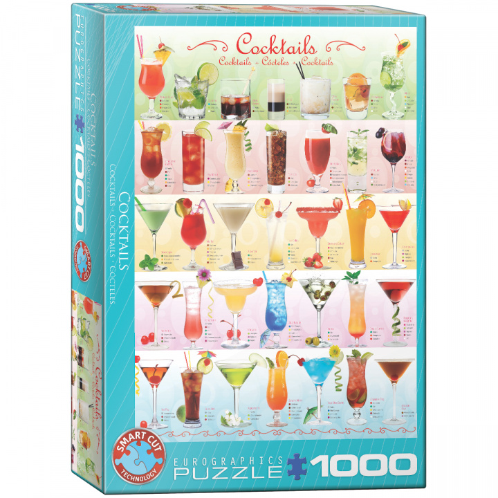 Książka Puzzle 1000 Cocktails 6000-0588 