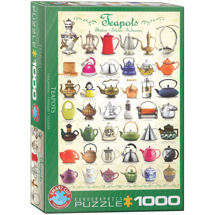 Kniha Puzzle 1000 Teapots 6000-0599 