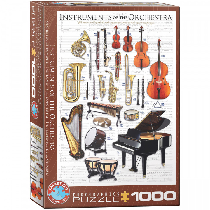 Könyv Puzzle 1000 Instruments of the Orchestra 6000-1410 