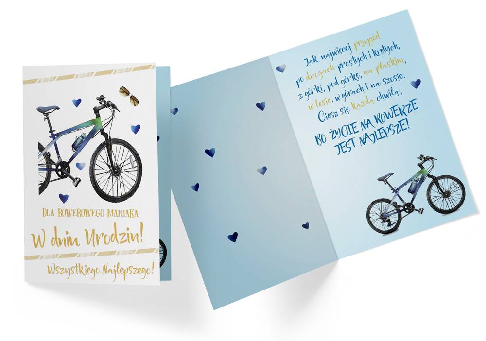 Kniha Karnet DK-746 Urodziny (rower) 