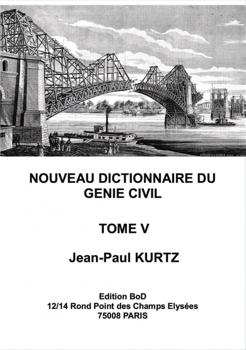 Carte Nouveau Dictionnaire du Genie Civil 