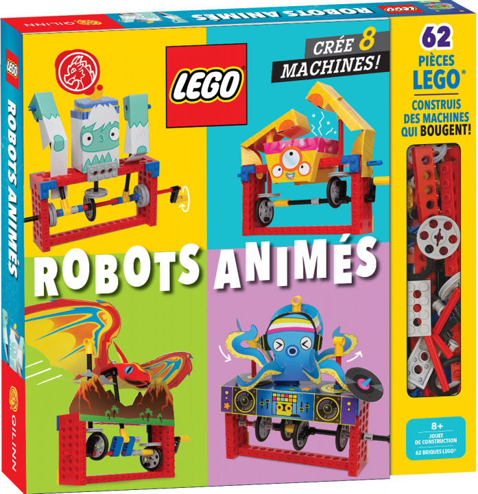 Książka LEGO, Construis, invente, joue ! - Robots animés 