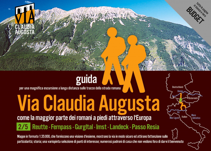 Kniha Trekking VIA CLAUDIA AUGUSTA 2/5 Tirolo Budget 