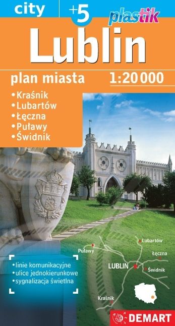 Knjiga Lublin. Plan miasta w skali 1:20 000 praca zbiorowa