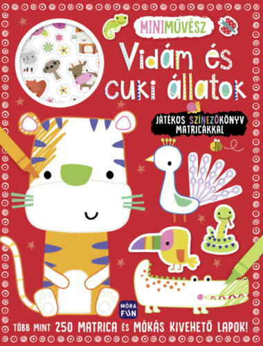 Könyv Mini művész - Vidám és cuki állatok 