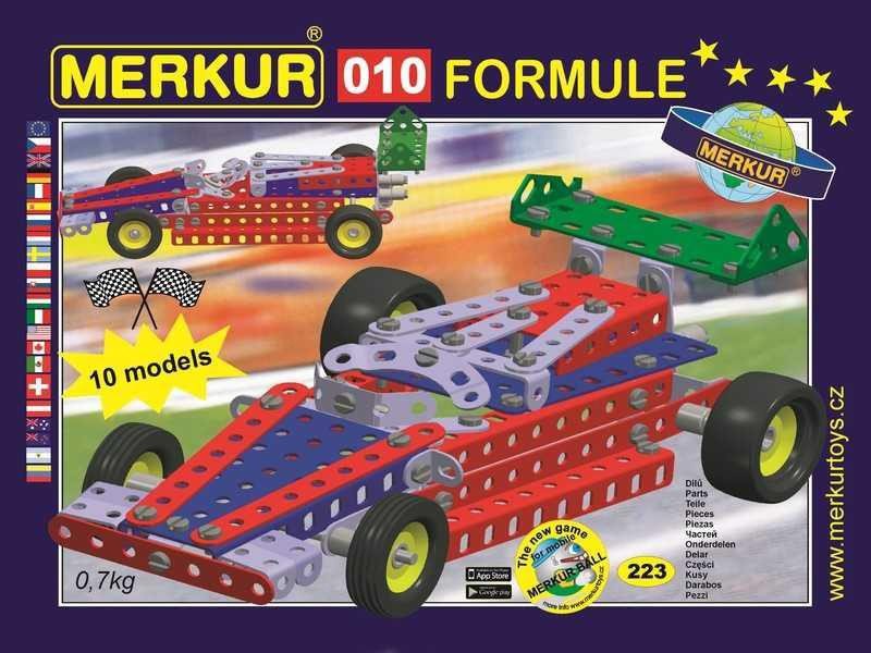 Game/Toy Merkur 010 Formule 223 dílů, 10 modelů 