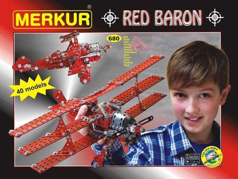Igra/Igračka Merkur Red Baron 680 dílů, 40 modelů 