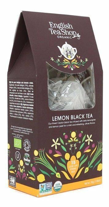 Kniha English Tea Shop Čaj Citron černý čaj bio, 15 pyramidek 