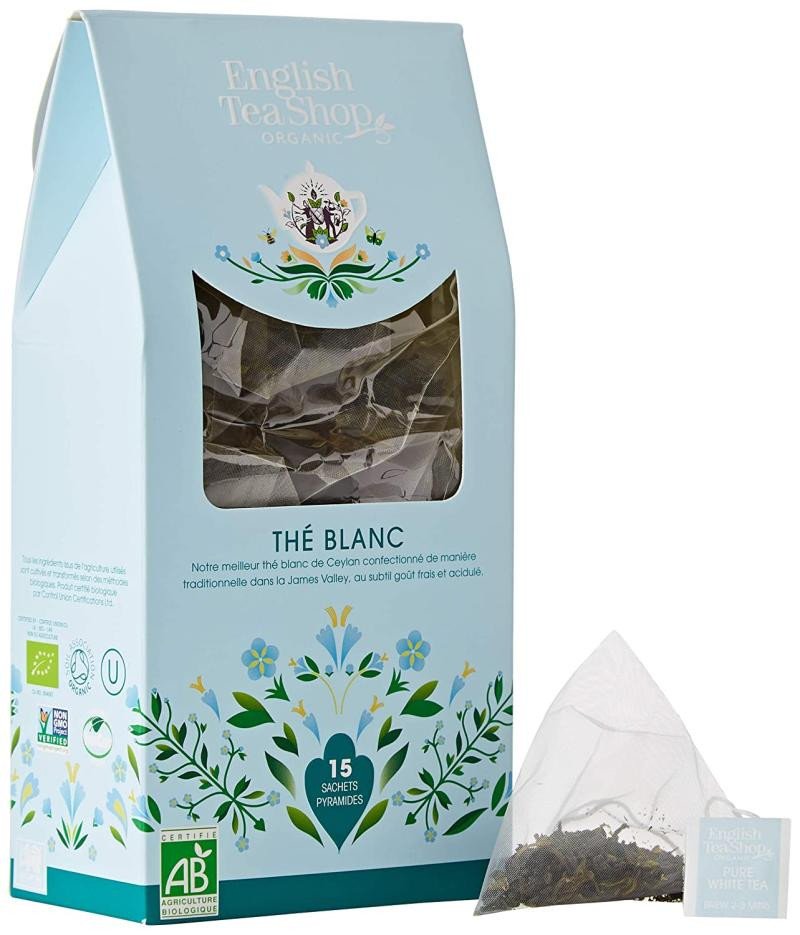 Carte English Tea Shop Čaj bílý čistý bio, 15 pyramidek 