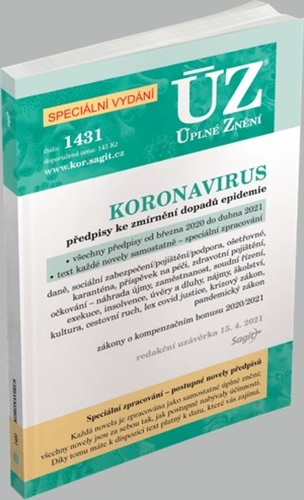 Carte ÚZ 1431 Koronavirus - speciální vydání 
