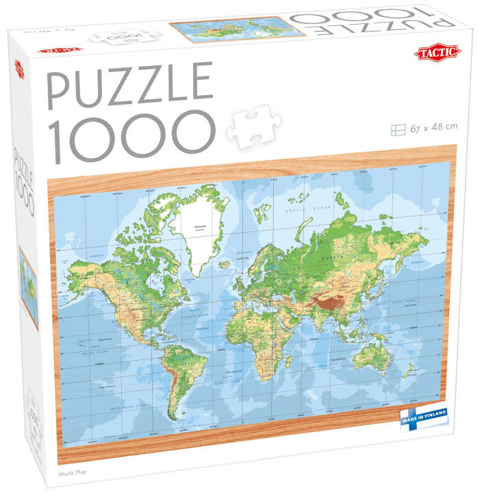 Kniha Puzzle World Map 1000 