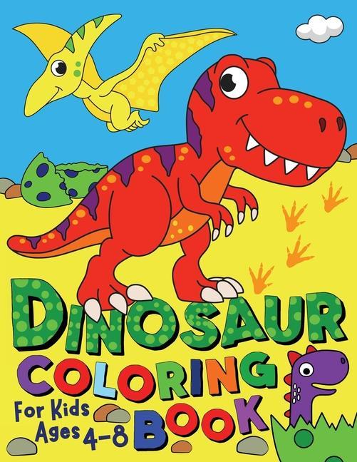 Book Dinosaur Coloring Book for Kids ages 4-8 