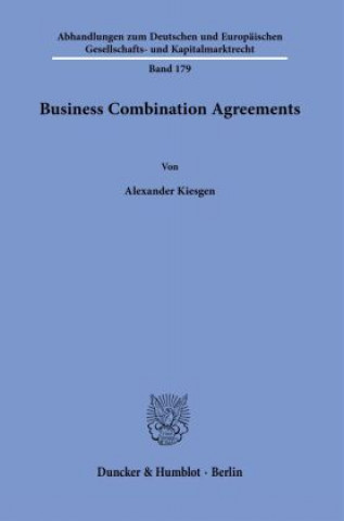 Βιβλίο Business Combination Agreements. Alexander Kiesgen