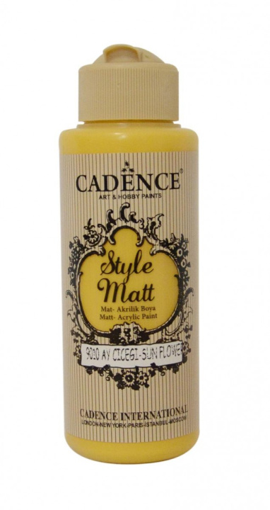Könyv Matná akrylová barva Cadence Style Matt - slunečnice / 120 ml 