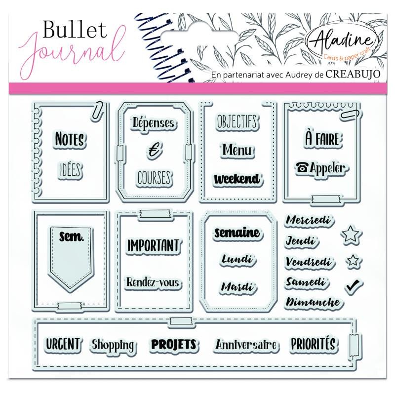 Carte Razítka Stampo Bullet Journal - Rámečky, organizace týdne 