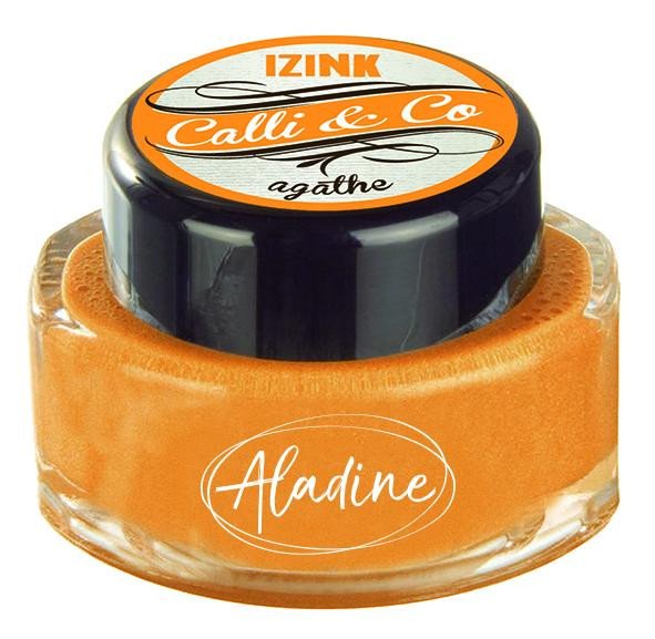 Książka Kaligrafický inkoust Aladine IZINK CALLI & CO - metalický žlutooranžový, 15 ml 