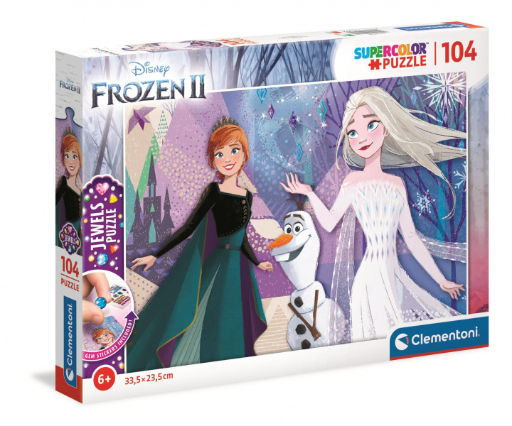 Hra/Hračka Puzzle 104 z ozdobami Frozen 2 20182 