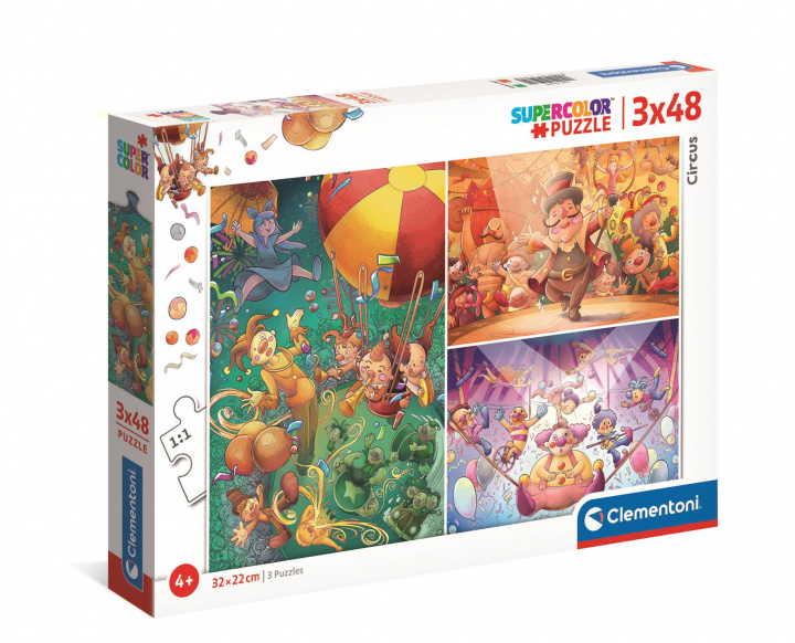 Книга Puzzle 3w1 super color Cyrk 25264 